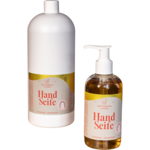 handseife zitronen & orangenöl mit alpaka keratin 250ml